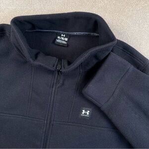 Under Armour Fleece Black Full Zip Pockets Expanse Fleece NWT Collared Womens XL